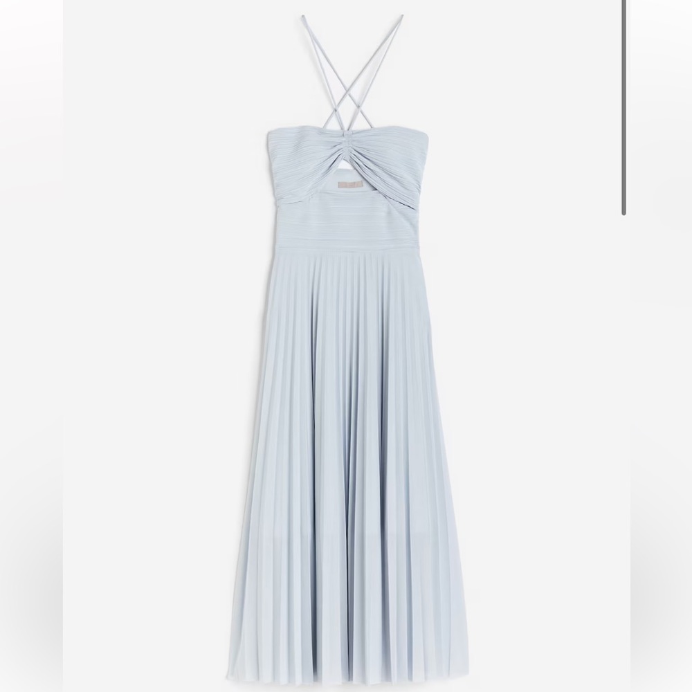 HM Pleated Halter Neck Dress
